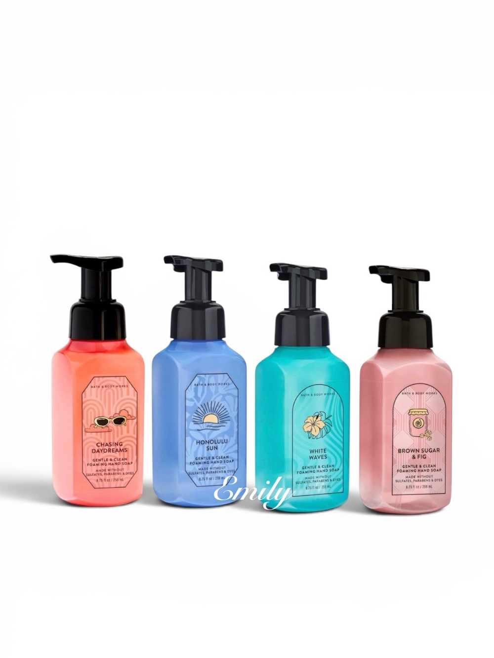 4X Bath & Body Works Foaming Hand Soap 8.75 fl oz Collection Set